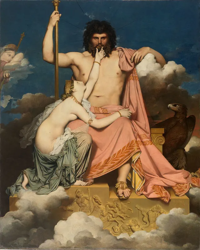 Júpiter e Tétis, Jean-Auguste-Dominique Ingres