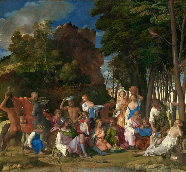 O Banquete dos Deuses, Giovanni Bellini e Ticiano