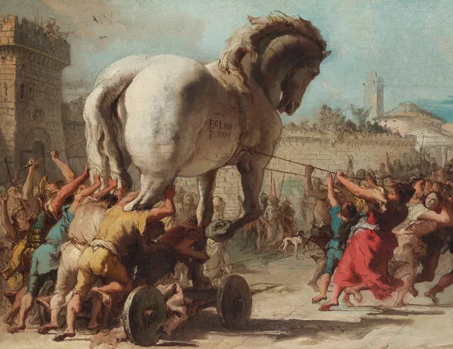 A Procissão do Cavalo de Troia, Giovanni Domenico Tiepolo