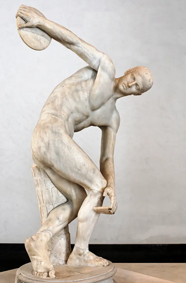 Discóbolo Lancellotti, cópia romana do bronze de Míron, foto de Marie-Lan Nguyen