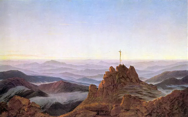 Manhã nas Montanhas dos Gigantes, Caspar David Friedrich